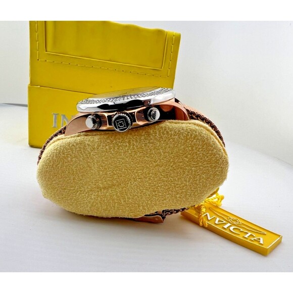 INVICTA Pro Diver Lady 40mm Rose Gold Stainless Steel Crystals 33385 Works *READ - Picture 4 of 14